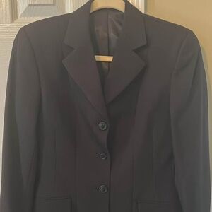RJ Classics Devon Essential Show Coat Black Herringbone Riding Equestrian